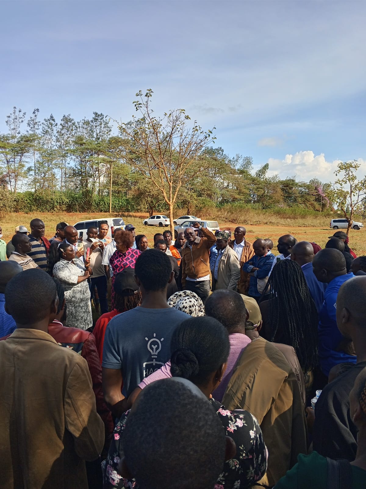 Society members at a general meeting